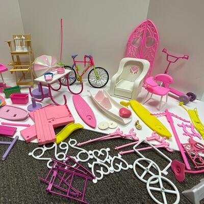 Barbie Playset Accessories Lot #2 - mix of pieces and parts of incomplete sets