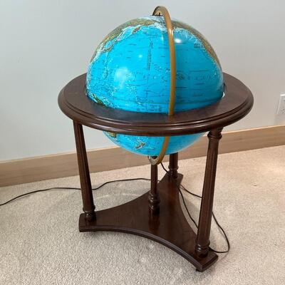 Vintage Replogle Illuminating Globe with Working Light