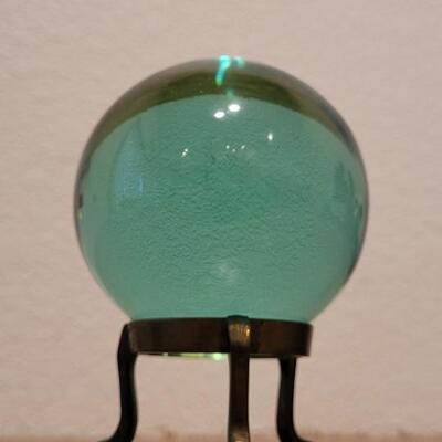Lot 94: Green Tabletop Gazing Ball