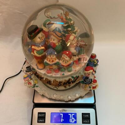 Large Musical Snowglobe â€œLet it snowâ€ - 8â€ wide x 8â€ high x 7â€ deep approx