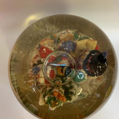 Large Musical Snowglobe â€œLet it snowâ€ - 8â€ wide x 8â€ high x 7â€ deep approx
