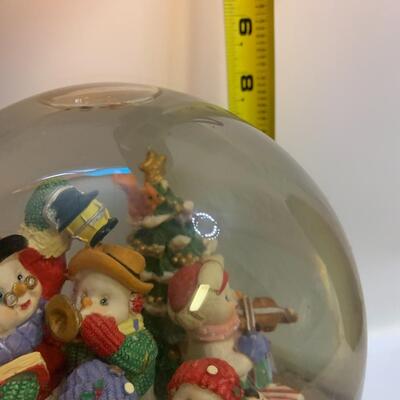 Large Musical Snowglobe â€œLet it snowâ€ - 8â€ wide x 8â€ high x 7â€ deep approx