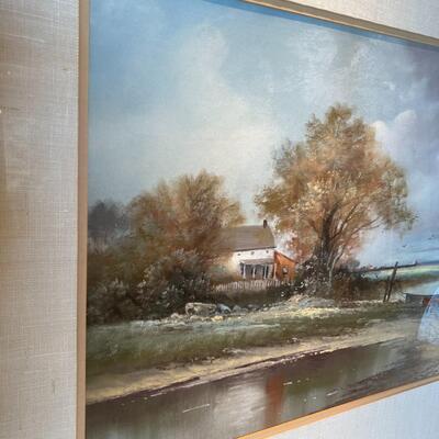 Circa 1870s William Christian Symons (1845-1911) Original Pastel Landscape Painting