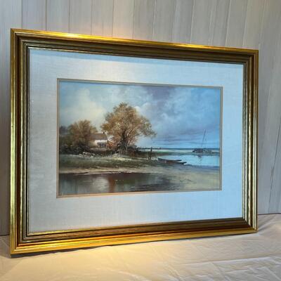 Circa 1870s William Christian Symons (1845-1911) Original Pastel Landscape Painting