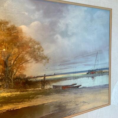 Circa 1870s William Christian Symons (1845-1911) Original Pastel Landscape Painting