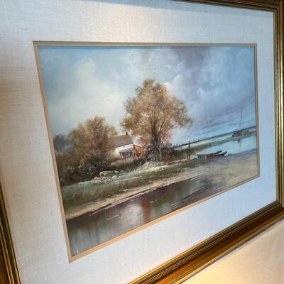 Circa 1870s William Christian Symons (1845-1911) Original Pastel Landscape Painting