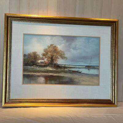 Circa 1870s William Christian Symons (1845-1911) Original Pastel Landscape Painting