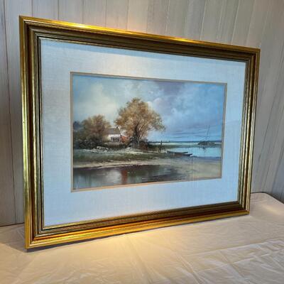Circa 1870s William Christian Symons (1845-1911) Original Pastel Landscape Painting