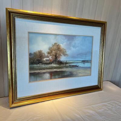 Circa 1870s William Christian Symons (1845-1911) Original Pastel Landscape Painting