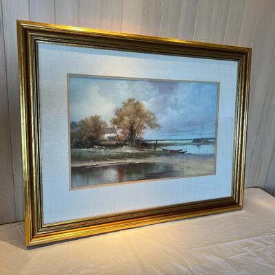 Circa 1870s William Christian Symons (1845-1911) Original Pastel Landscape Painting