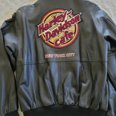 Harley Davidson Cafe New York Leather Jacket, No Longer Open