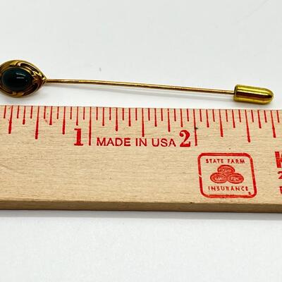 LOT 46: Vintage 14K Stick/Hat Pin