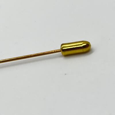 LOT 46: Vintage 14K Stick/Hat Pin