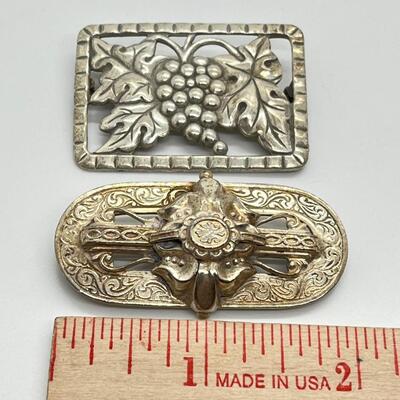 LOT 59: Vintage Sterling Silver Brooches