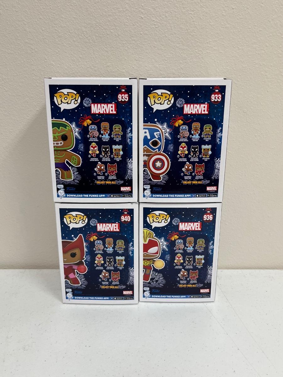 marvel gingerbread funko