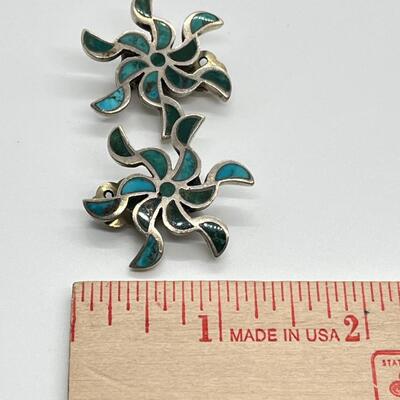 LOT 67: Vintage Sterling Silver Screwback & Clip-On Earrings