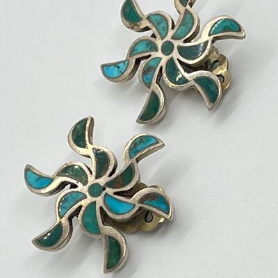 LOT 67: Vintage Sterling Silver Screwback & Clip-On Earrings