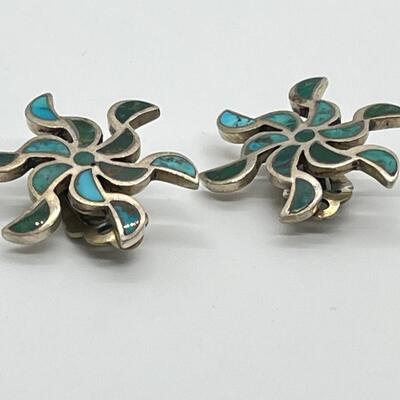 LOT 67: Vintage Sterling Silver Screwback & Clip-On Earrings