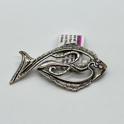 LOT 73: New Judy Gum Sterling Silver Brooch