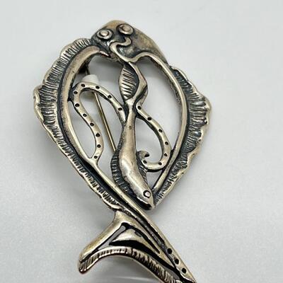 LOT 73: New Judy Gum Sterling Silver Brooch
