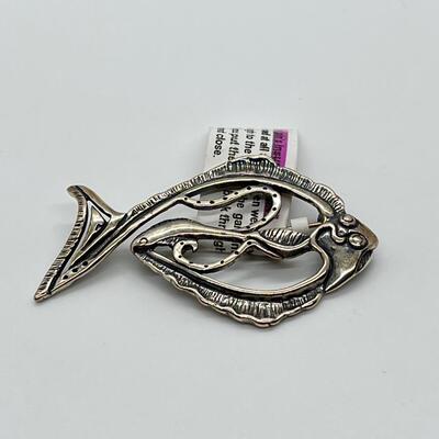 LOT 73: New Judy Gum Sterling Silver Brooch