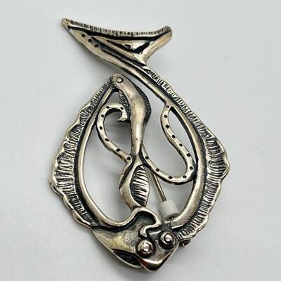 LOT 73: New Judy Gum Sterling Silver Brooch