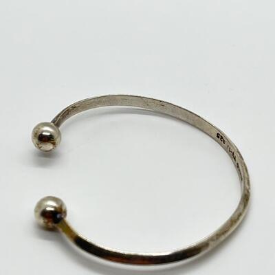 LOT 77: Mexico 925 Silver Cuff Bracelet