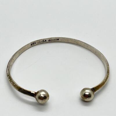 LOT 77: Mexico 925 Silver Cuff Bracelet