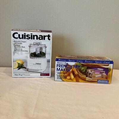 Cuisinart food processor and French fry cutter