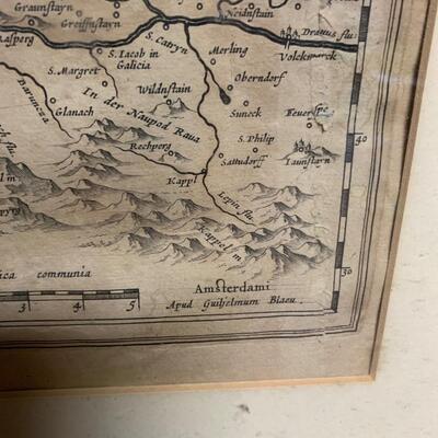 ANTIQUE MAP BY AMSTERDAMI