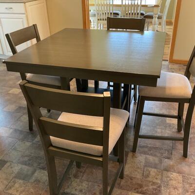 Counter height table and 4 chairs