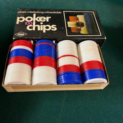 Folding Card Game Center, Poker Chips & More (BS-MG)