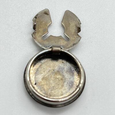 LOT 86: Etched Silver Button Covers and Miscellaneous Pins