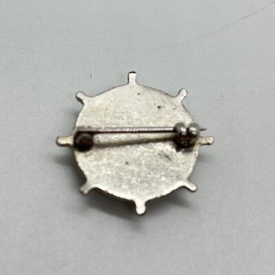 LOT 86: Etched Silver Button Covers and Miscellaneous Pins