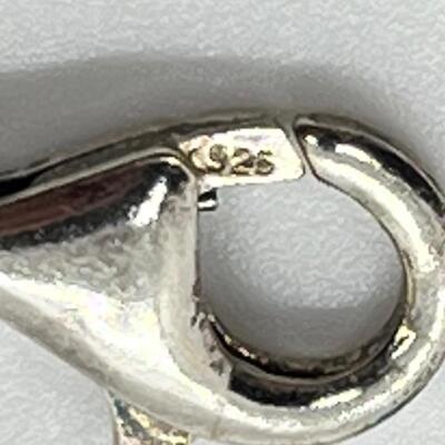 LOT 89: Two Beaded Sterling Silver Ankle Bracelets
