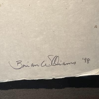 Rare Limited Edition Brian Williams Bamboo Ends Signed and Numbered HC 2/5 Lithograph Print