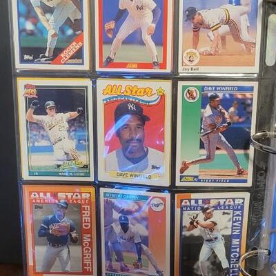 Lot 103: Huge Selection of Vintage 1980's Baseball Cards in Protective Binder/Sheets