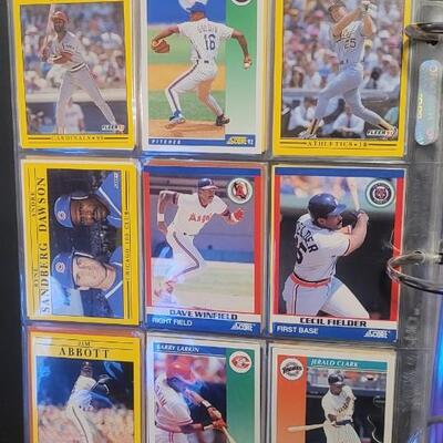 Lot 103: Huge Selection of Vintage 1980's Baseball Cards in Protective Binder/Sheets