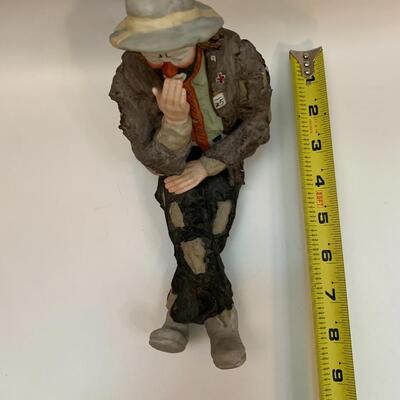 Emmett Kelly Jr Figurine by FLAMBRO - 8.5â€ long x 6.5â€ high approx