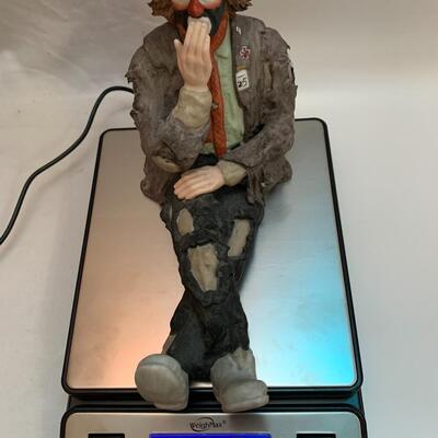 Emmett Kelly Jr Figurine by FLAMBRO - 8.5â€ long x 6.5â€ high approx