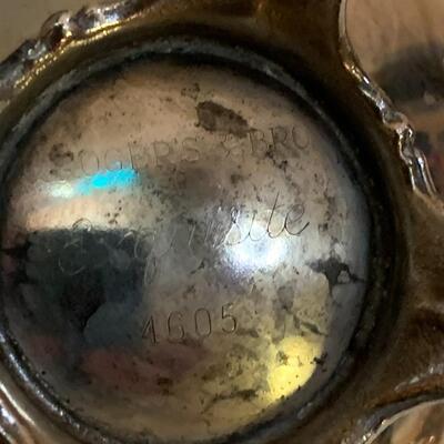 Rogers and Bro Exquisite SilverPlated Creamer and Sugar Bowl Trade Mark 4604 & 4605 - each 6â€ wide x 4â€ high approx