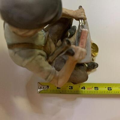 Vintage Hand Painted Ceramic Working Man Figurine Blacksmith Limited edition 94 of 166 - 8â€ tall x 5â€ wide approx