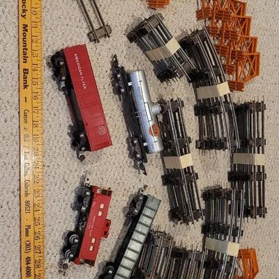 Lot 108: Vintage Metal Railroad Track Train Set