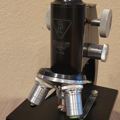 Lot 109: Vintage BAUSCH & LOMB CL751 Microscope