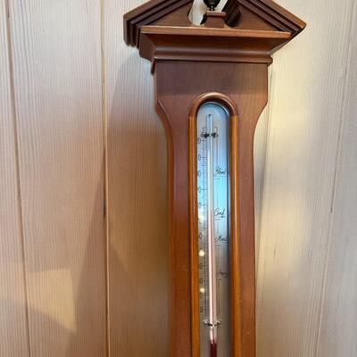 Vintage Airguide Wall Mounted Barometer and Thermometer