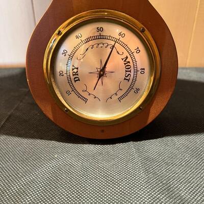 Vintage Airguide Wall Mounted Barometer and Thermometer