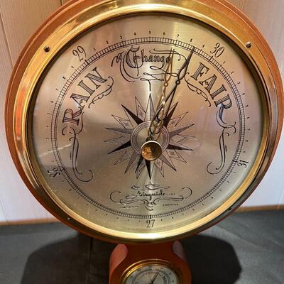 Vintage Airguide Wall Mounted Barometer and Thermometer