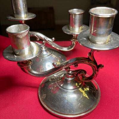 Fisher Sterling candle holders