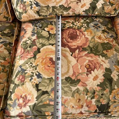 Vintage Quality Floral Fabric Sofa
