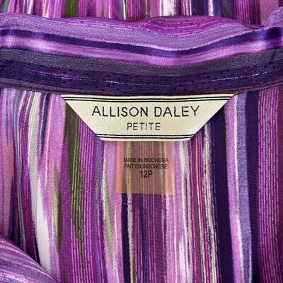 ALLISON DALEY - FUN WOMENâ€™S SHEER TOP - SIZE 12P